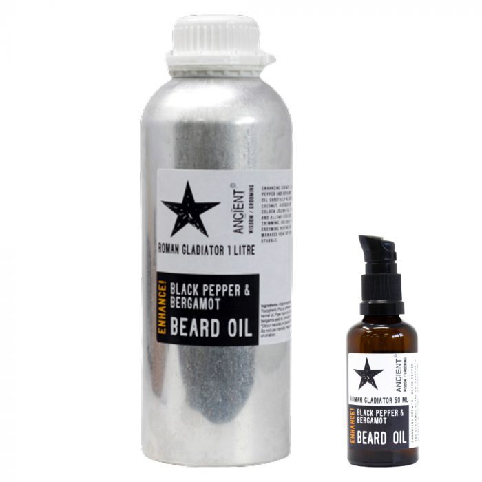 1 Litre Beard Oil - Roman Gladiator - Enhance! / 1 Litre Beard Oil Roman Gladiator Enhance 1