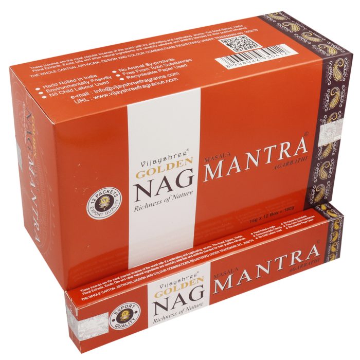 15g Golden Nag - Mantra Incense / 15g Golden Nag Mantra Incense 1