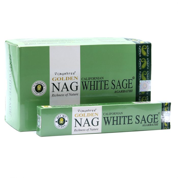 15g Golden Nag - White Sage Incense