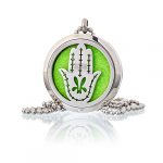 Hand of Fatima Aromatherapy Diffuser Necklace: Carry Your Favorite Scents Everywhere