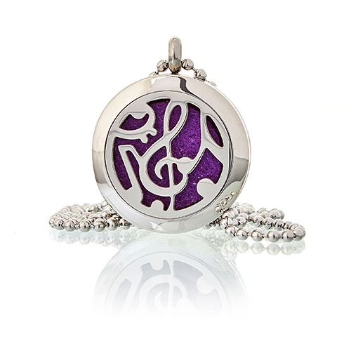 Music Notes Aromatherapy Diffuser Necklace: Wear Your Melodies