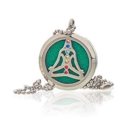 Yoga Chakra Aromatherapy Necklace - 30mm: Embrace Balance and Find Inner Peace