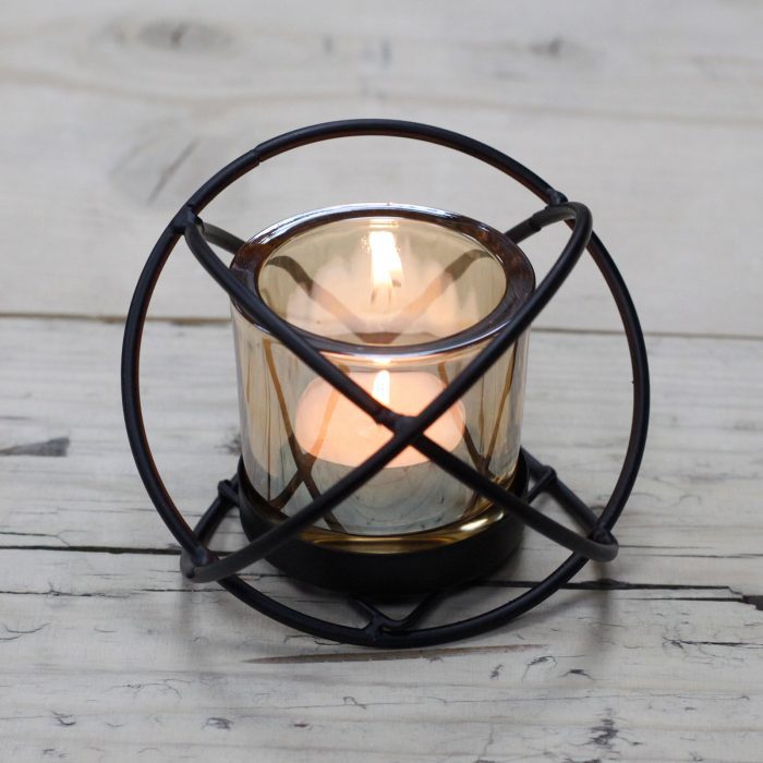 Centrepiece Iron Votive Candle Holder - 1 Cup Single Ball / Centrepiece Iron Votive Candle Holder 1 Cup Single Ball 2
