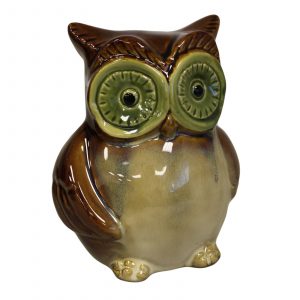 Ceramic Owl Bank - Brown