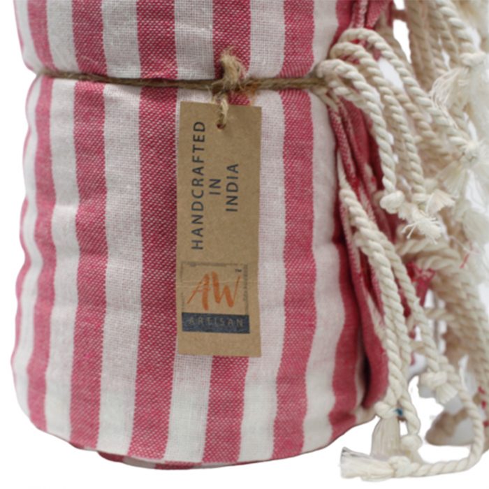 Cotton Pario Towel - 100x180 cm - Hot Pink / Cotton Pario Towel 100x180 cm Hot Pink 1