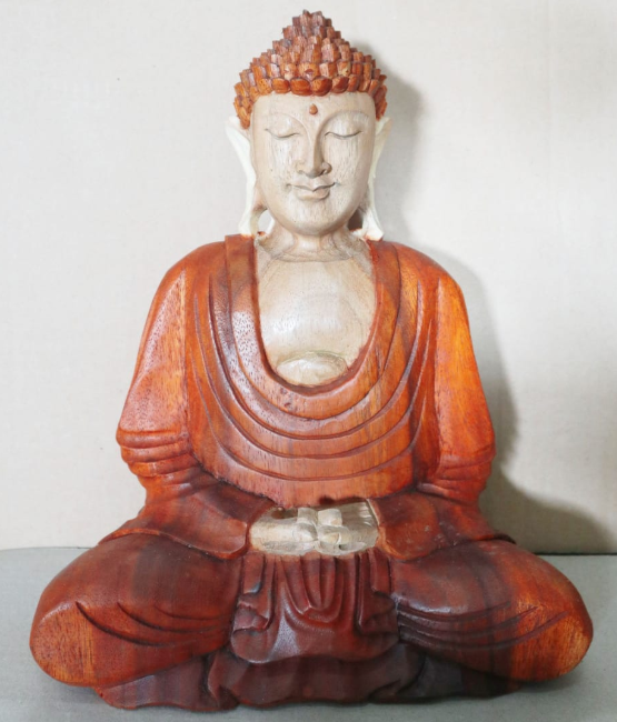 Hand Carved Buddha Statue - 30cm Hand Down / Hand Carved Buddha Statue 30cm Hand Down 1 1