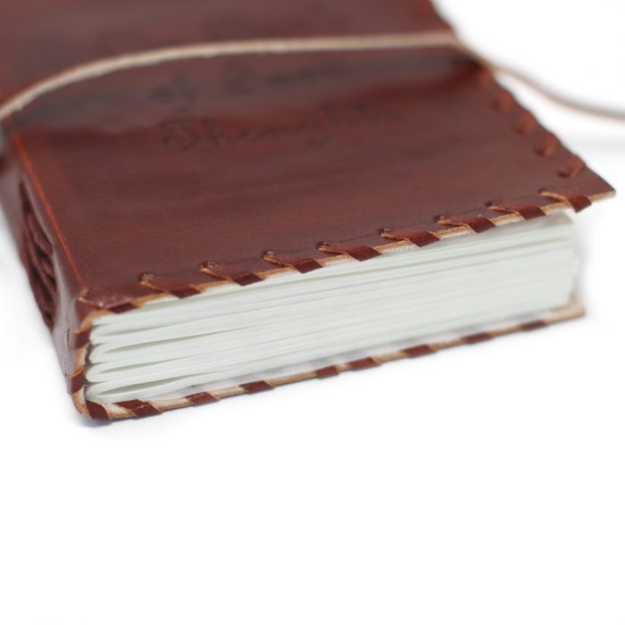 Leather Book of Thoughts with Wrap Notebook (6x4") / Leather Book of Thoughts with Wrap Notebook 6x4 1 1