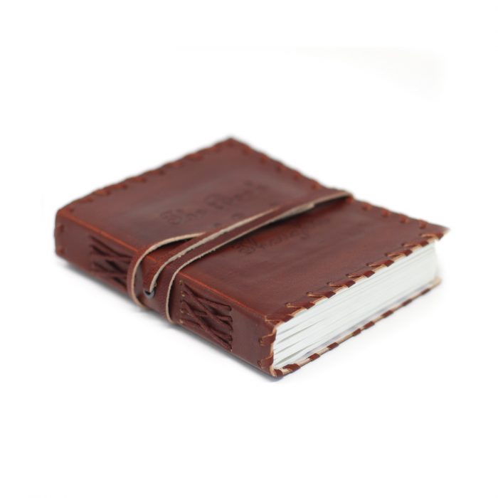 Leather Book of Thoughts with Wrap Notebook (6x4")