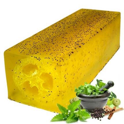 Loofah Soap Loaf - Peppermint & Herb Scrub