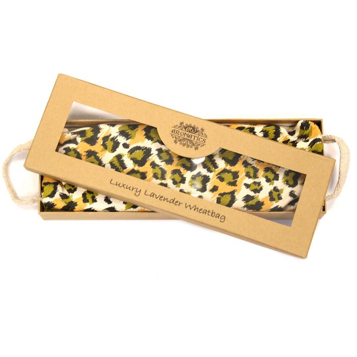 Luxury Lavender Wheat Bag in Gift Box - Night Leopard / Luxury Lavender Wheat Bag in Gift Box Night Leopard 3 1