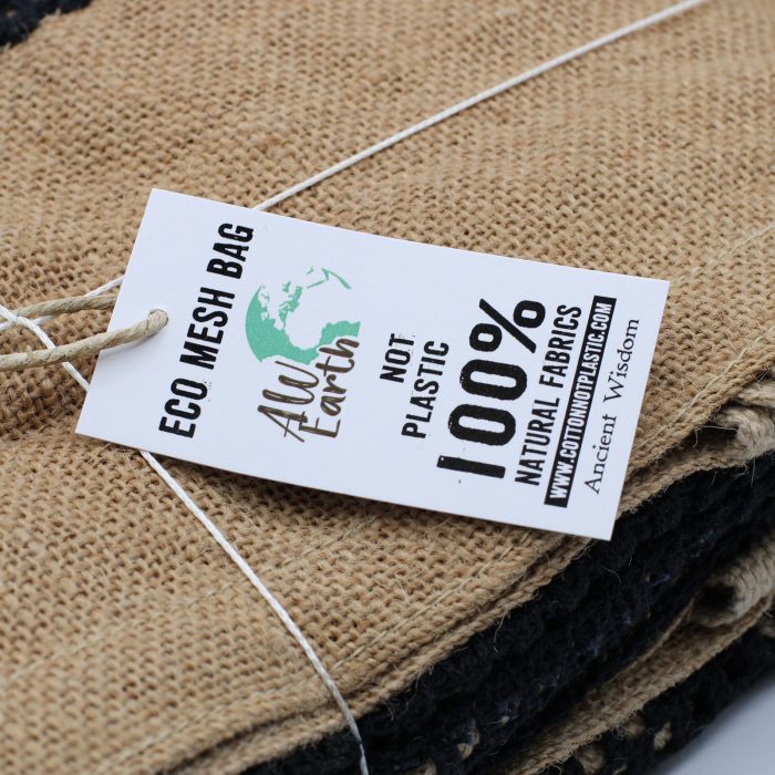 Pure Soft Jute and Cotton Mesh Bag - Natural / Pure Soft Jute and Cotton Mesh Bag Natural 2 1