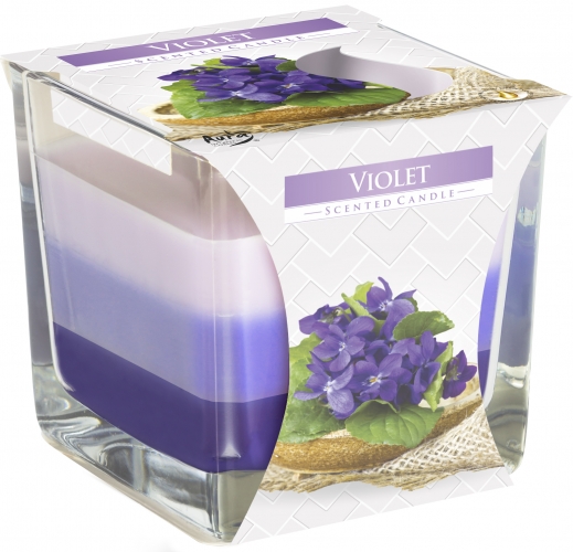 Rainbow Jar Candle - Violet