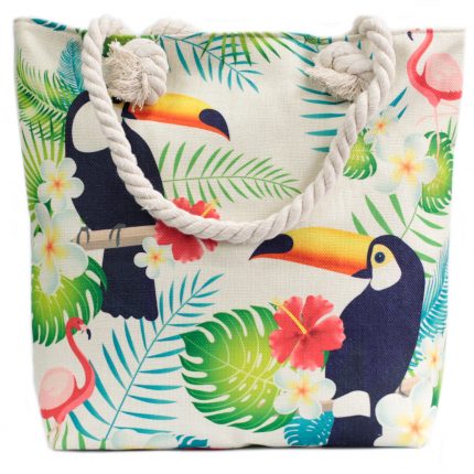Rope Handle Bag - Tropical Toucan