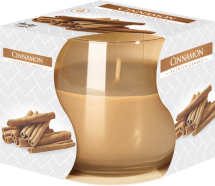 Scented Glass Jar Candle - Cinnamon
