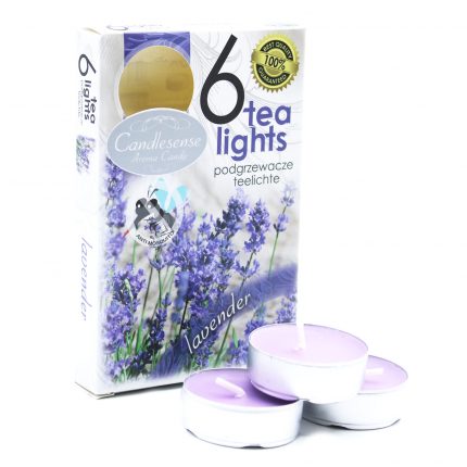 Set of 6 Scented Tealights - Lavender