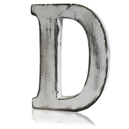 Shabby Chic Letters - D