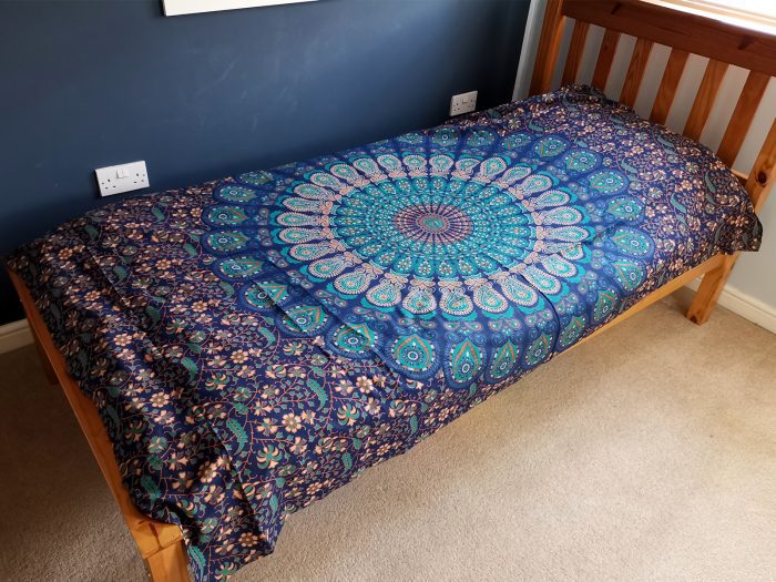 Single Cotton Bedspread + Wall Hanging - Classic Mandala / Single Cotton Bedspread Wall Hanging Classic Mandala 3