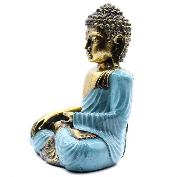 Teal & Gold Buddha - Large / Teal Gold Buddha Large 2