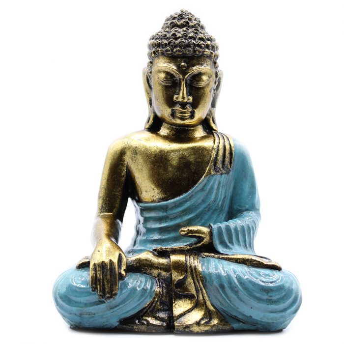 Teal & Gold Buddha - Large