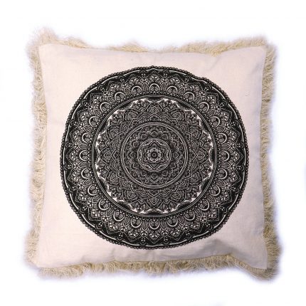 Traditional Mandala  Cushion - 45x45cm - black