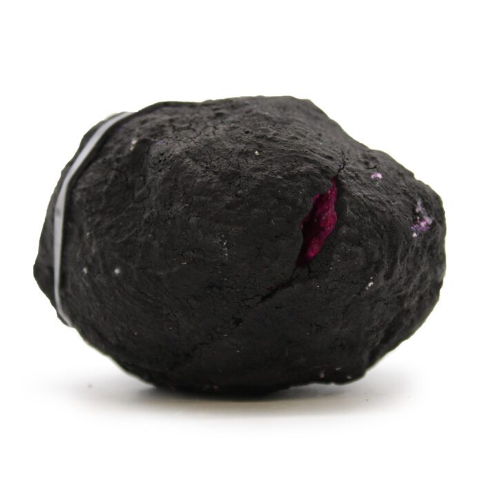 Coloured Calcite Geodes - Black Rock - Dark Red / Pink / Coloured Calsite Geodes Black Rock Dark Red Pink 1