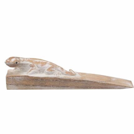 Hand carved Doorstop - Gecko