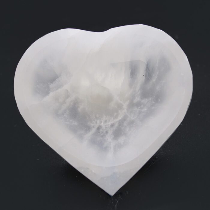Selenite Heart Bowl - 10cm / Selenite Heart Bowl 10cm 1