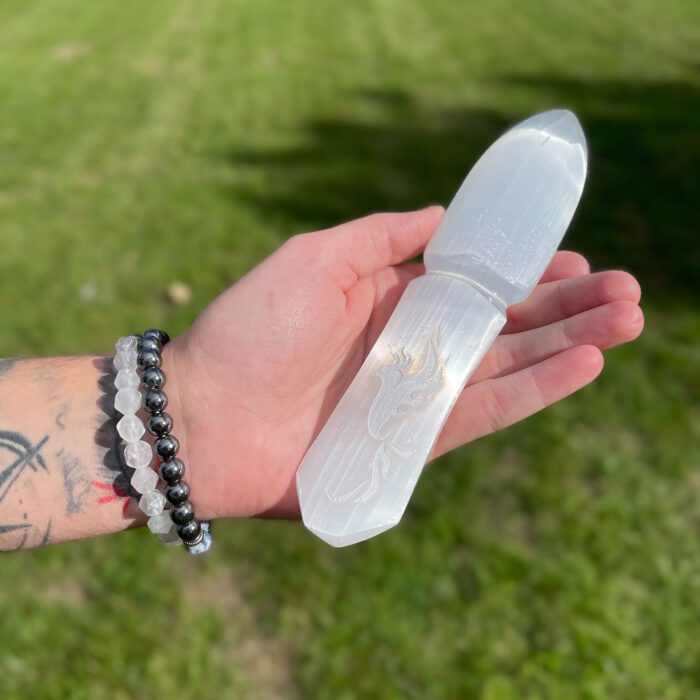 Selenite Ritual Knife - Letting go of the past / Selenite Ritual Knife Letting go of the past 3