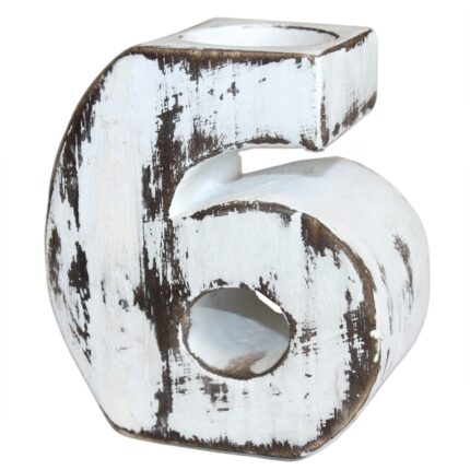 Wooden Birthday Numbers - No.6