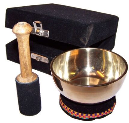 Brass Singing Bowl Gift Set - 9cm