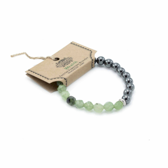 Faceted Gemstone Bracelet - Magnetic Jade
